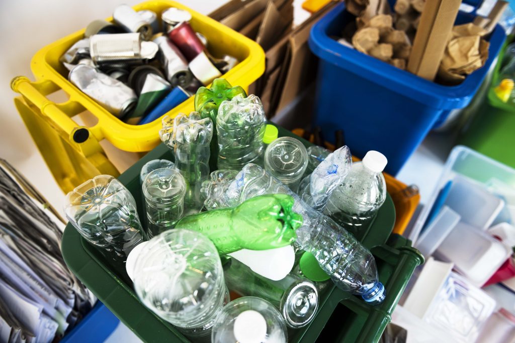 Plastic recycling in the home