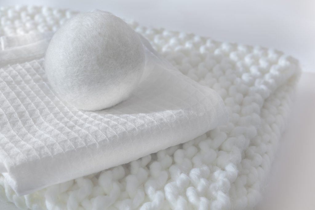 All natural cloths and wool dryer ball