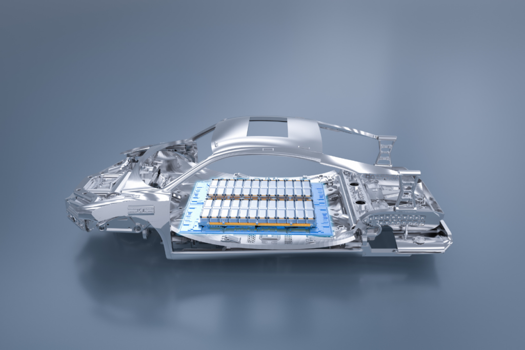 electric vehicle battery mock up