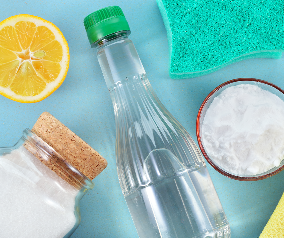 Natural alternatives, like lemon, to use in sustainable spring cleaning