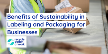 Title and log on top of image of woman working in warehouse placing mailing label on package