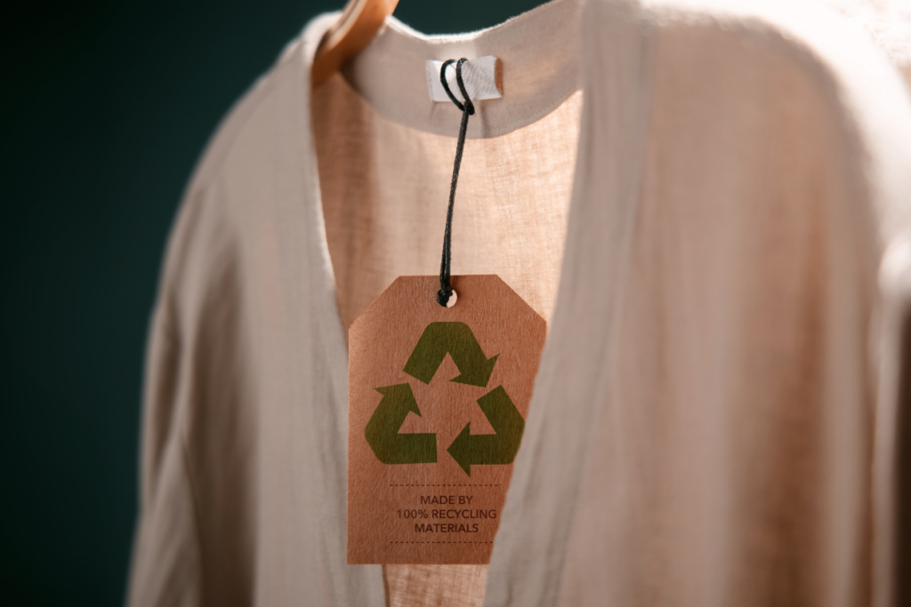 sweater made of recycled materials